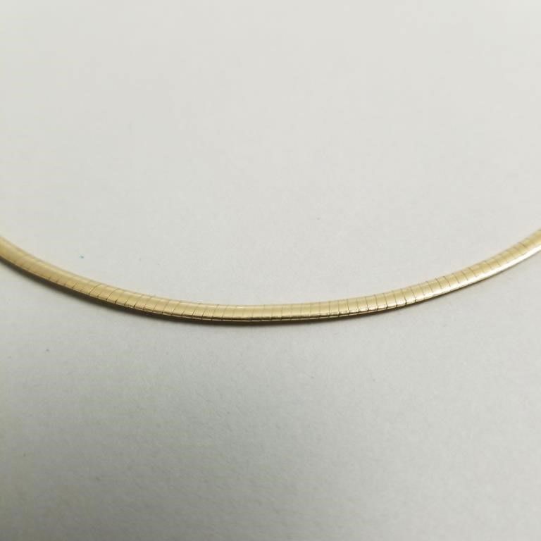10k gold omega necklace