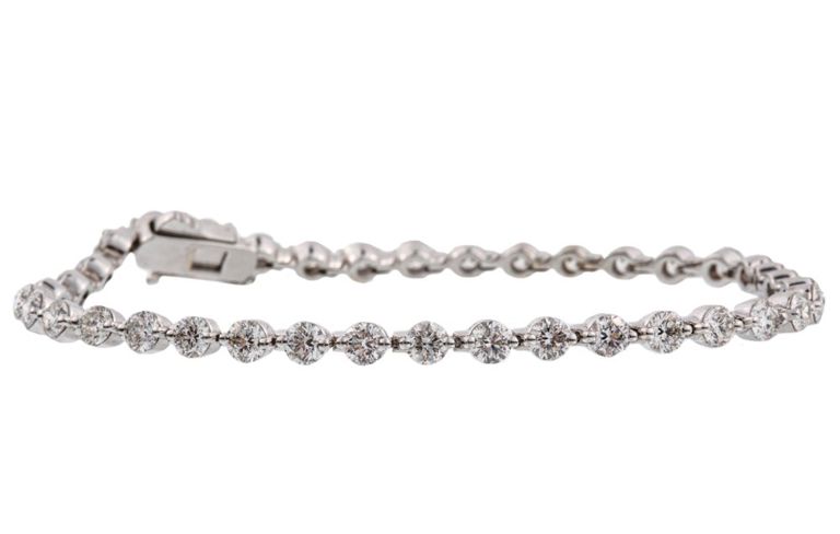 18k white gold diamond bracelet