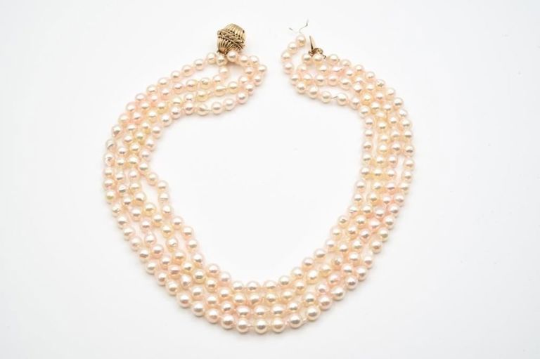14k gold pearl necklace