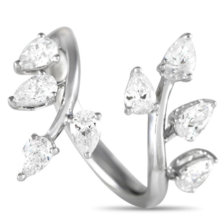 18k white gold diamond ring