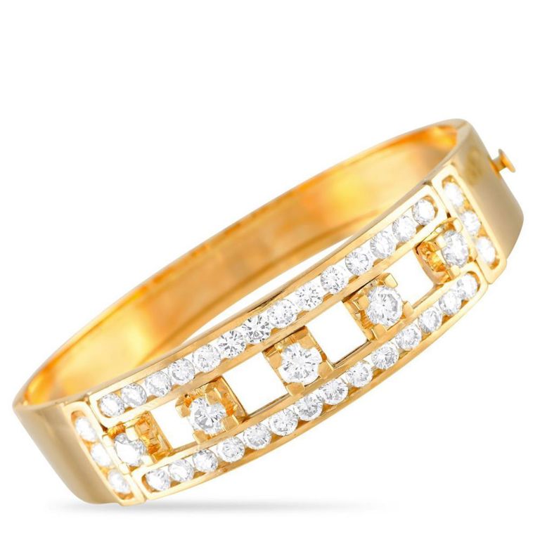 18k yellow gold diamond bracelet