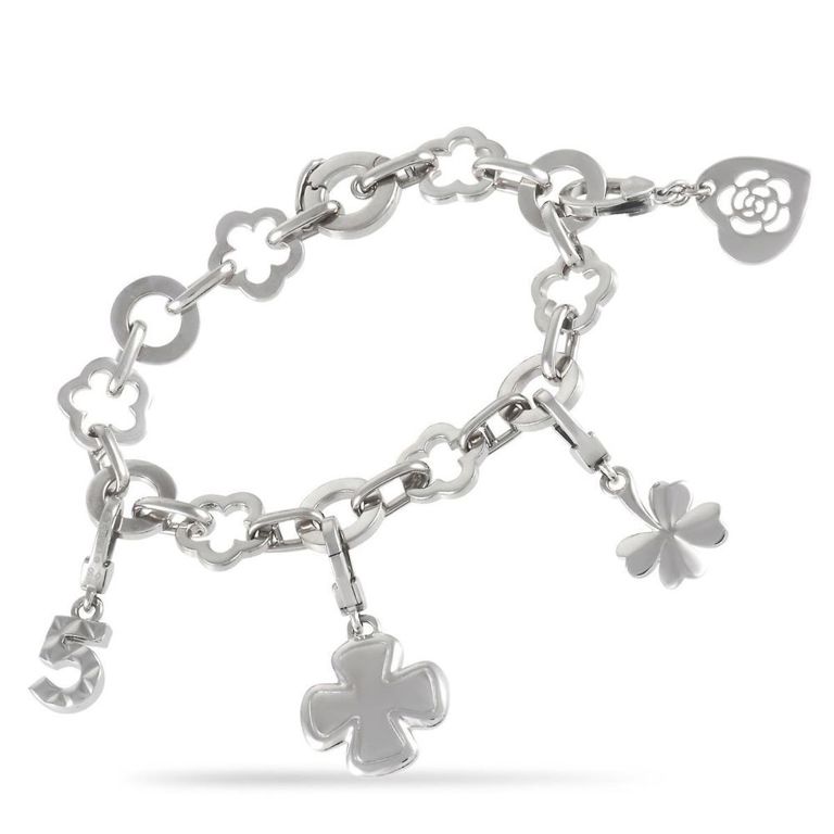 18k white gold charm charm