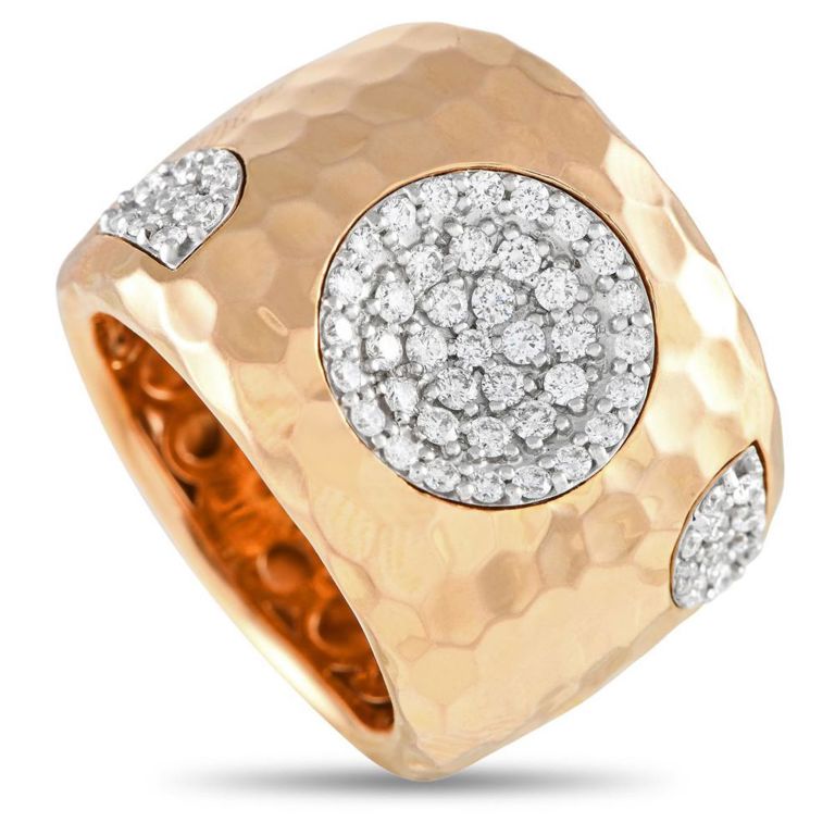 18k rose gold diamond ring