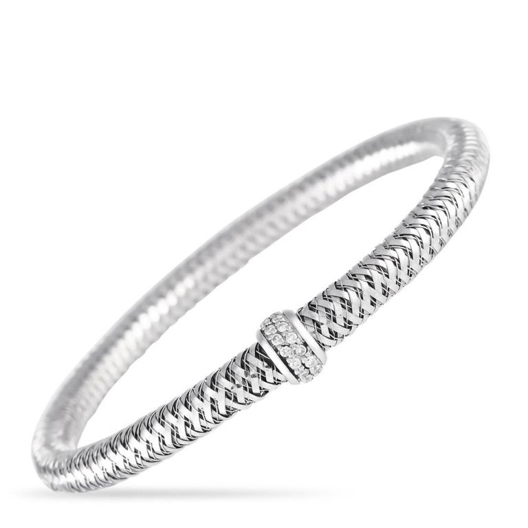 18k white gold diamond bracelet