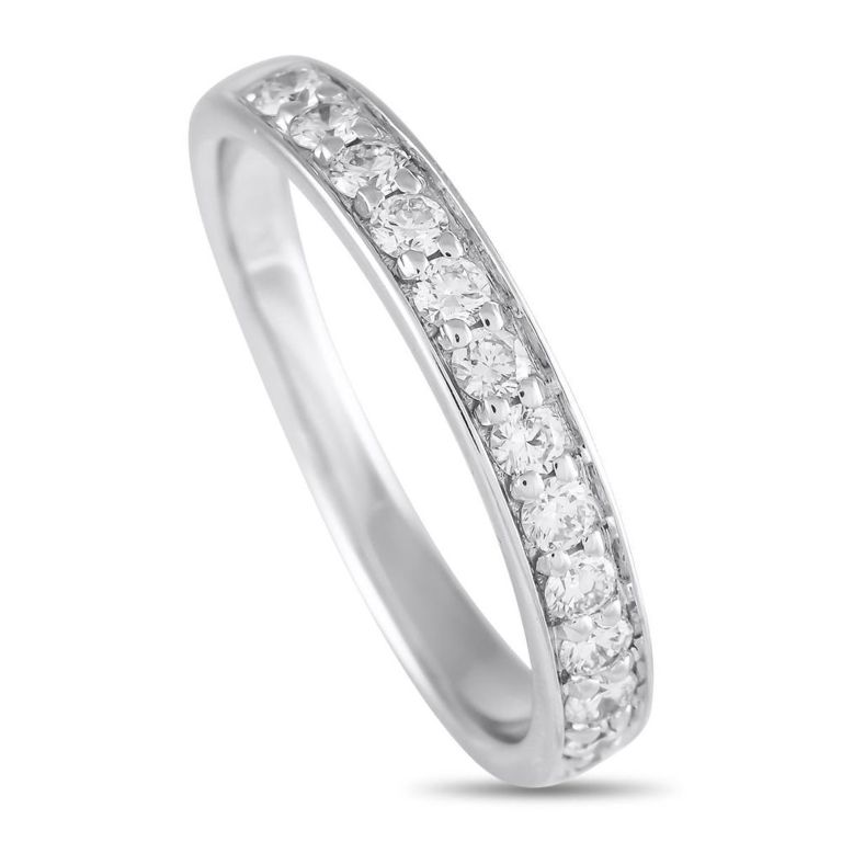 14k white gold lab diamond ring