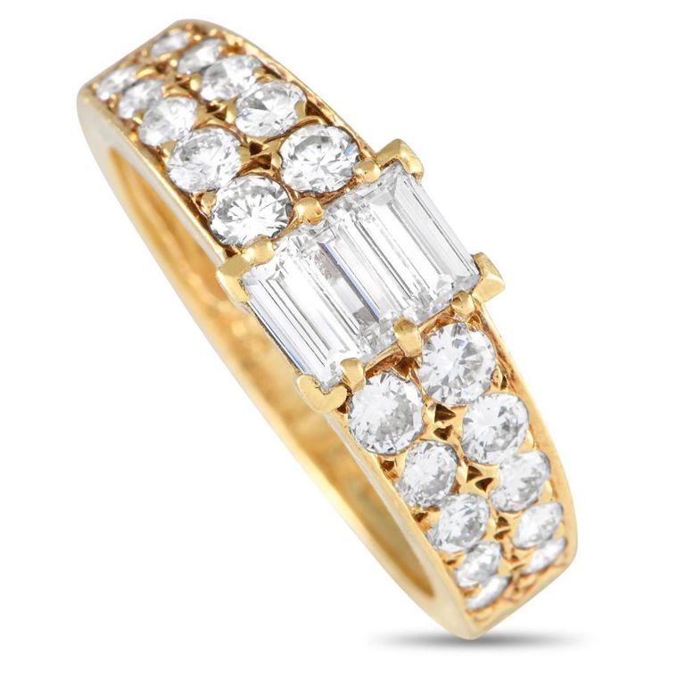 18k yellow gold diamond ring