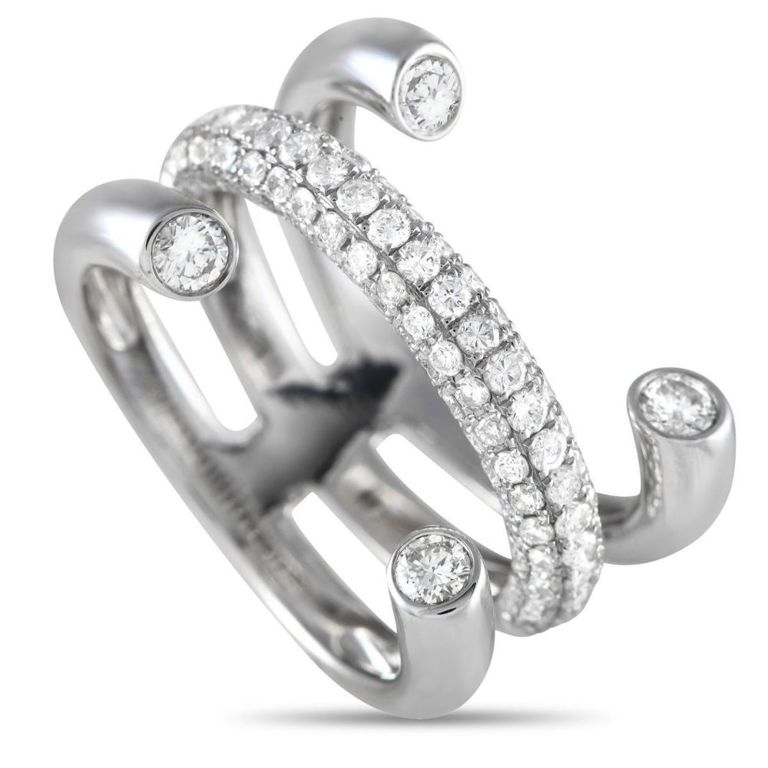 18k white gold diamond ring
