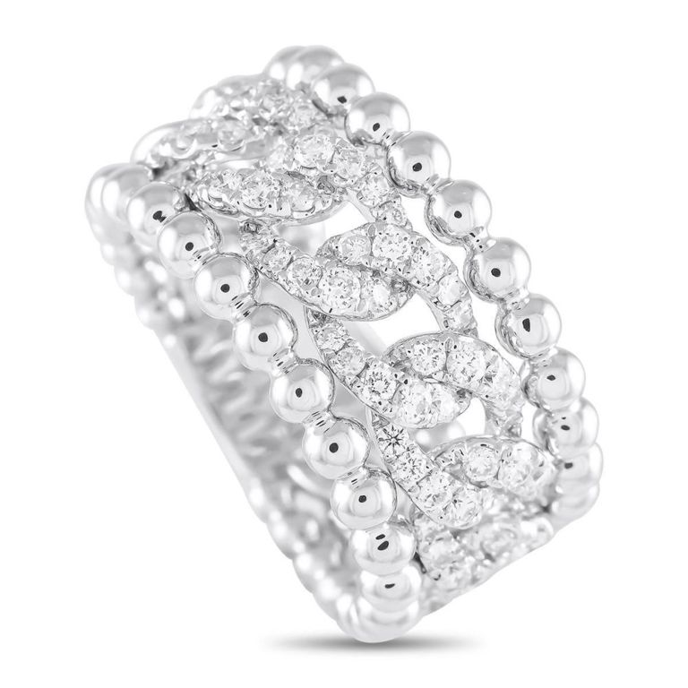 18k white gold diamond ring