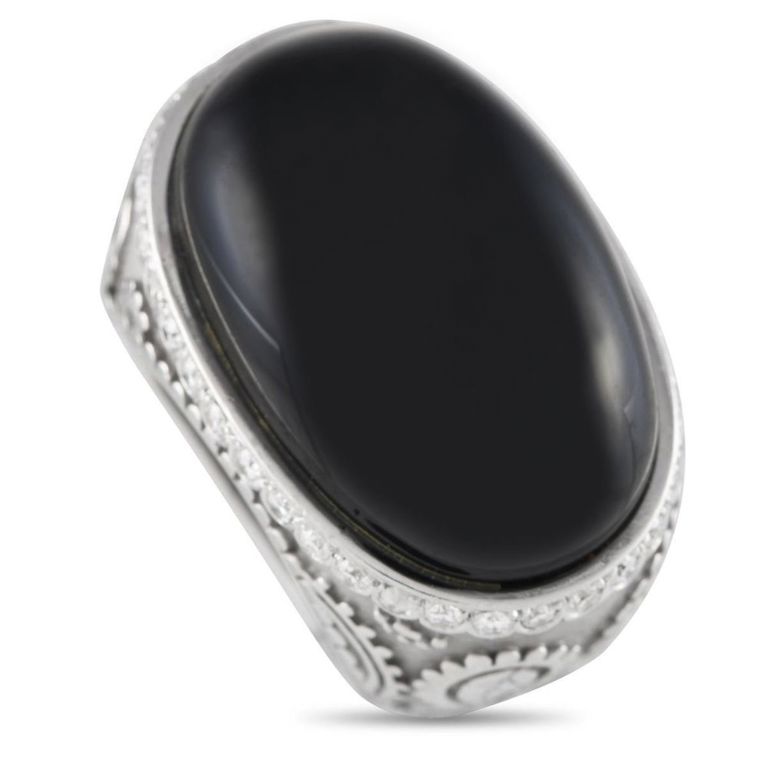 18k white gold diamond ring