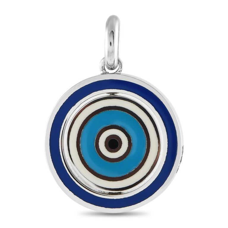 18k white gold charm