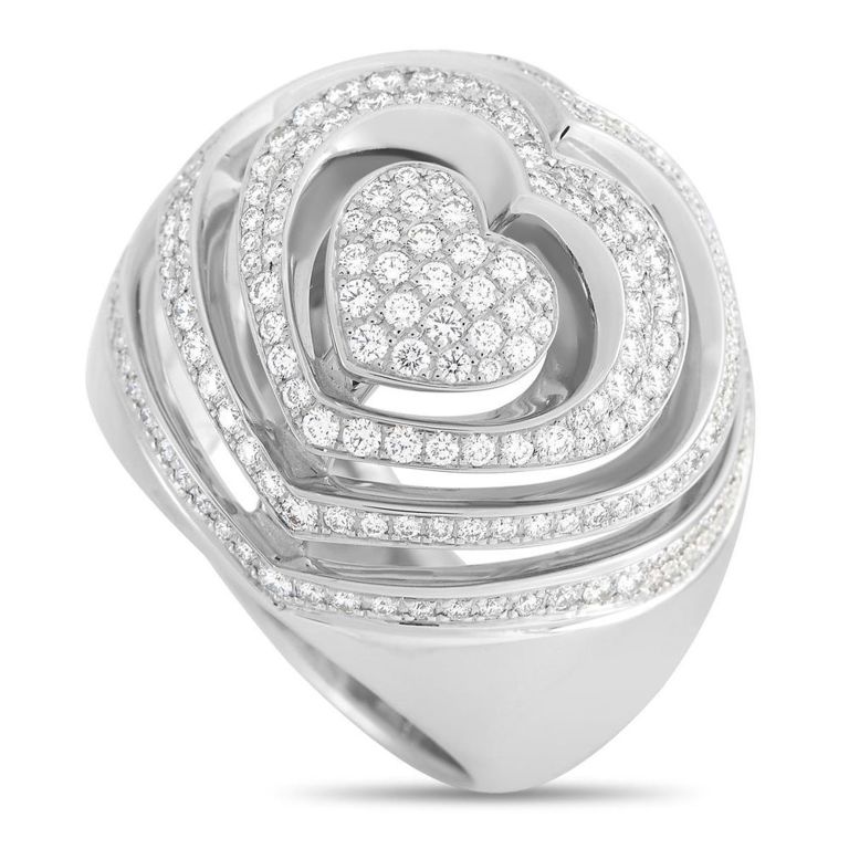 18k white gold diamond ring