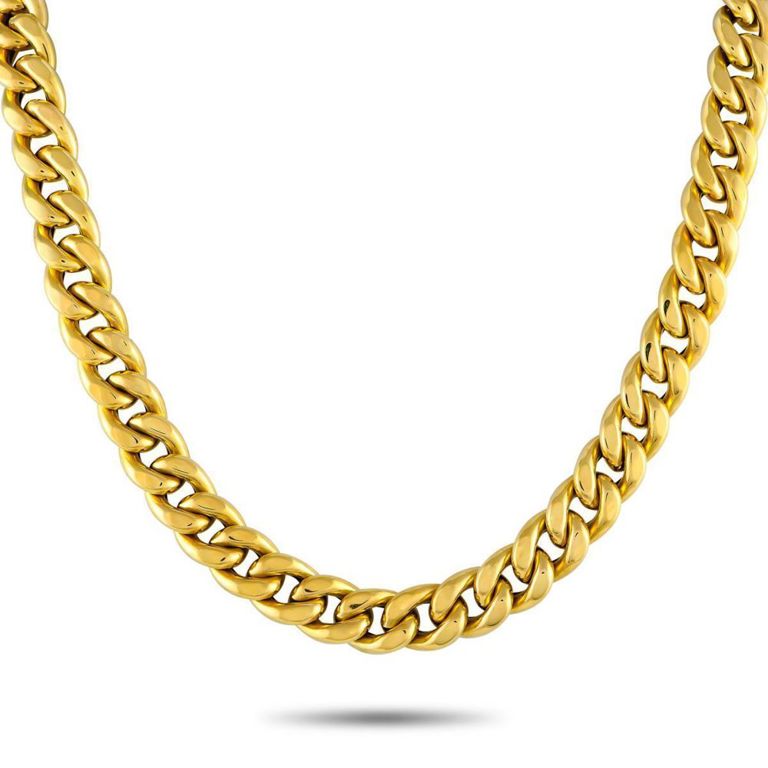 18k yellow gold chain necklace