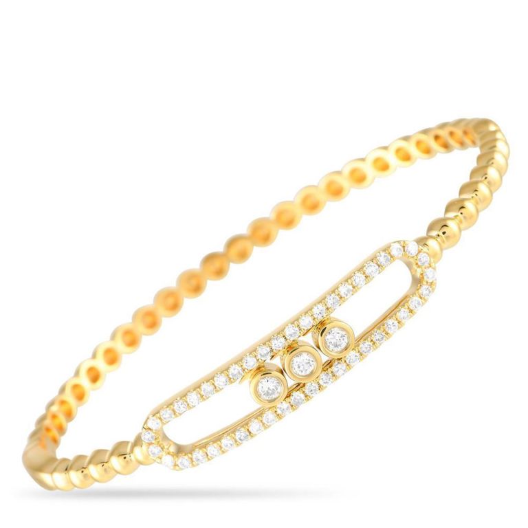 18k yellow gold diamond bracelet