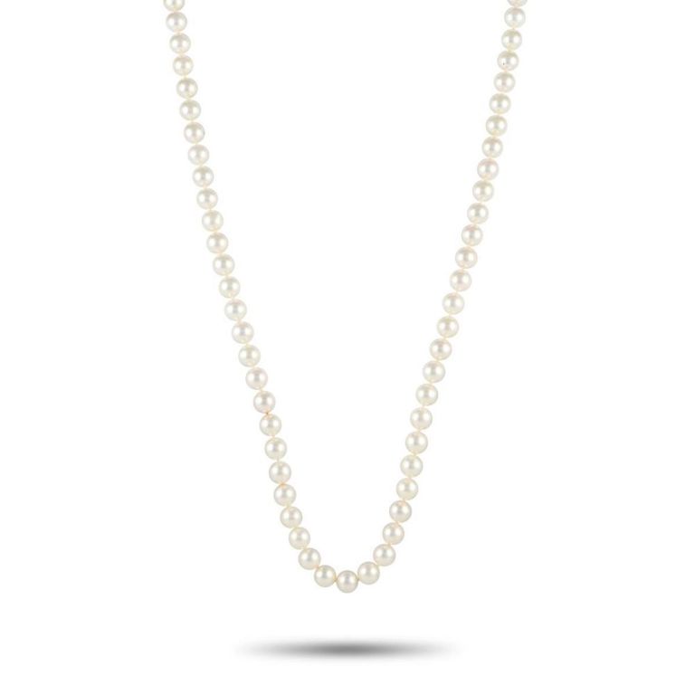 14k yellow gold pearl necklace