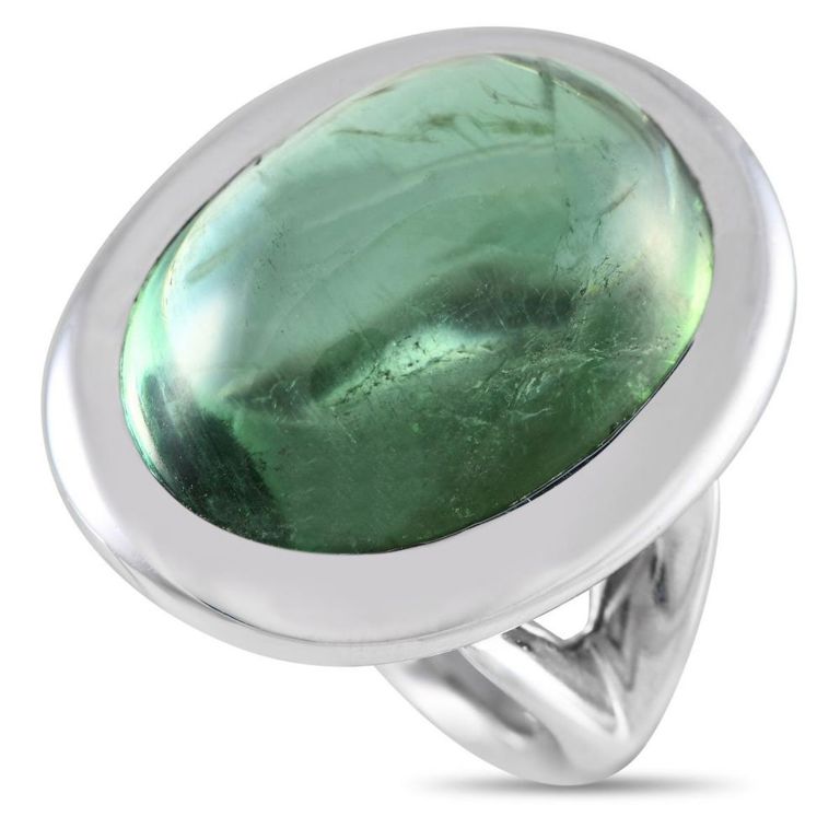 18k white gold tourmaline ring