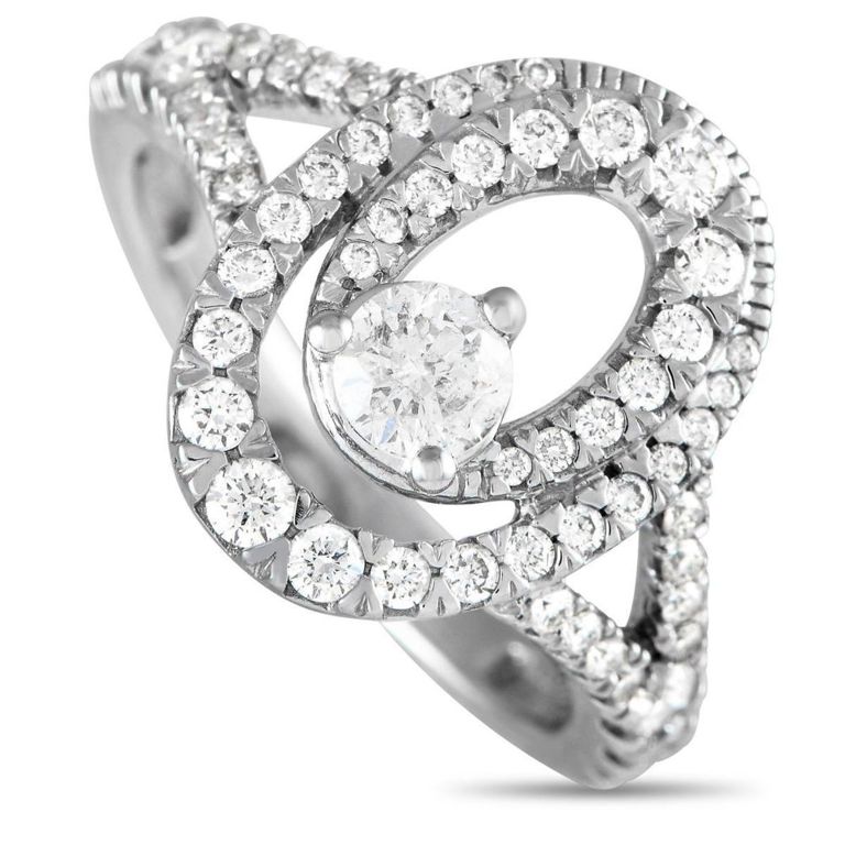 14k white gold diamond ring