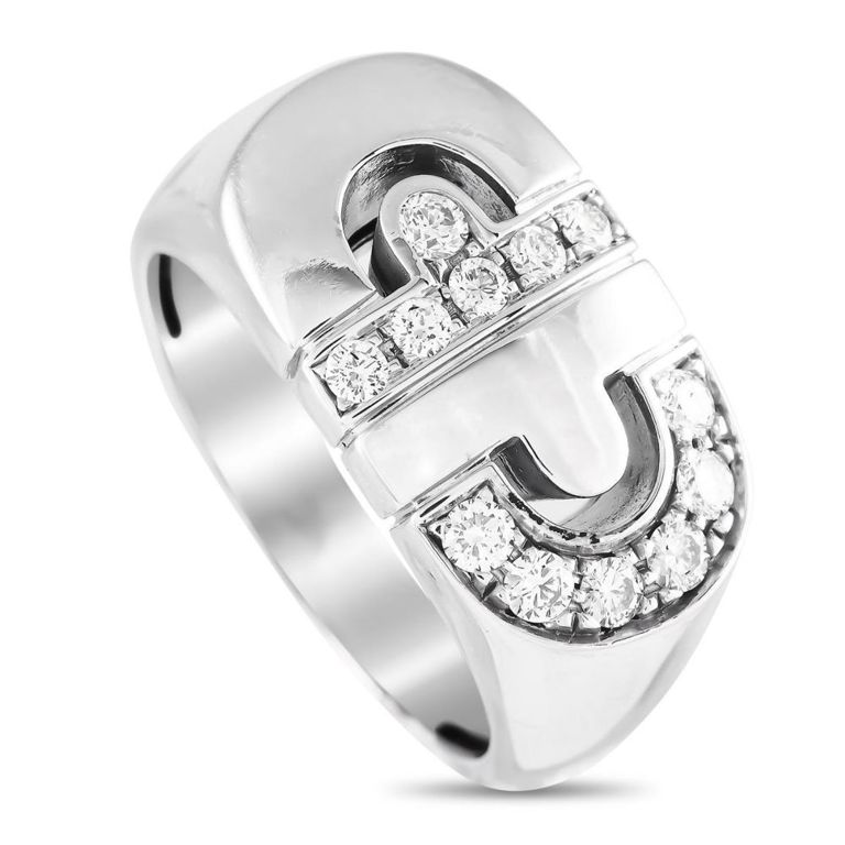 18k white gold diamond ring
