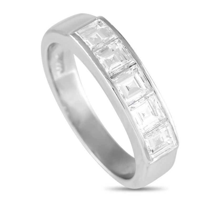 Platinum diamond five-stone ring