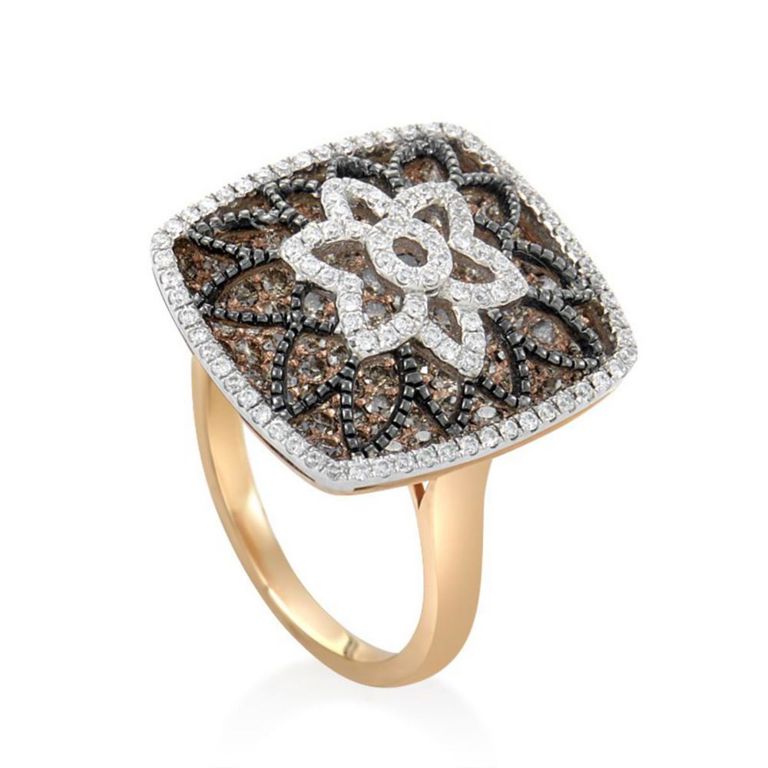 18k rose gold diamond ring