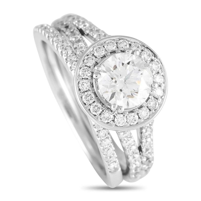 14k white gold diamond ring