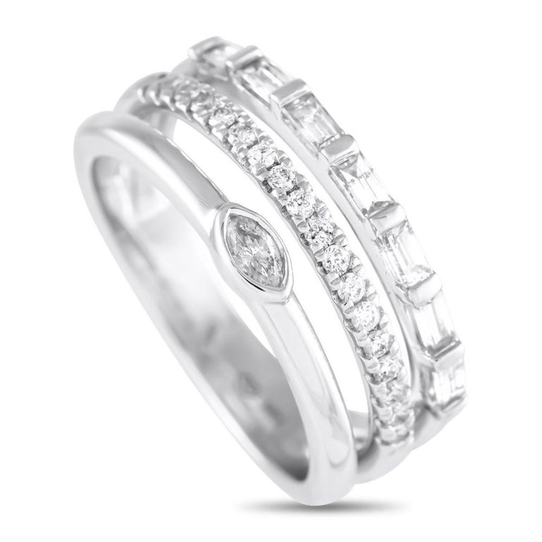 14k white gold diamond ring