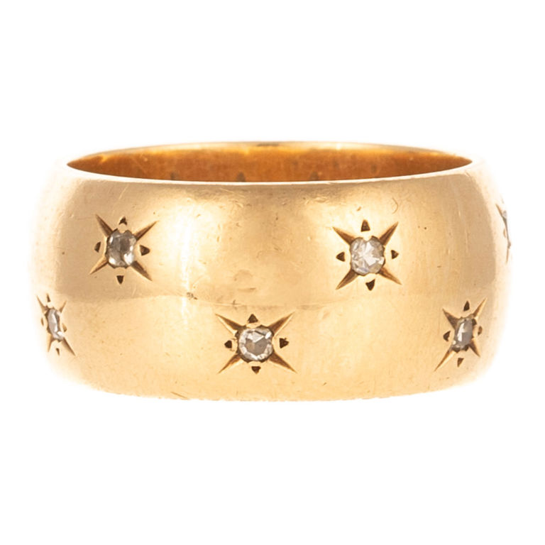 14k yellow gold diamond ring