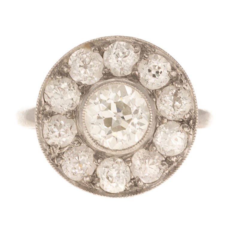 Platinum diamond ring