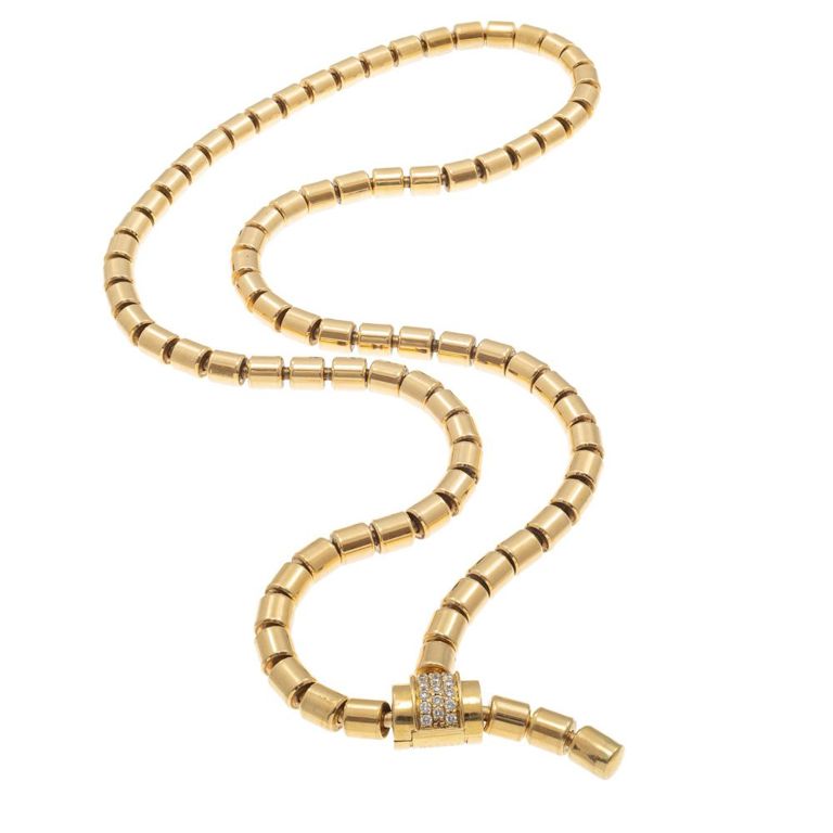 18k gold diamond "Possession" necklace