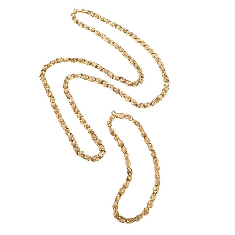 14k yellow gold jewelry set