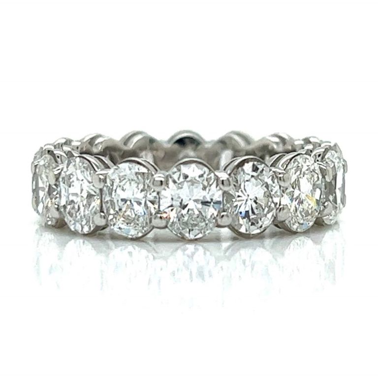 Platinum diamond eternity ring