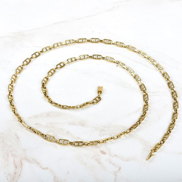 18k yellow gold chain necklace