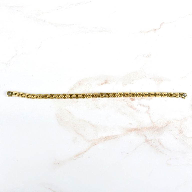 18k yellow gold link bracelet
