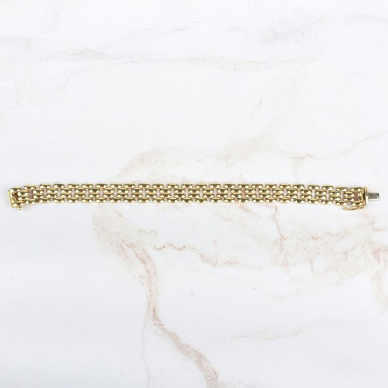 14k yellow gold link bracelet