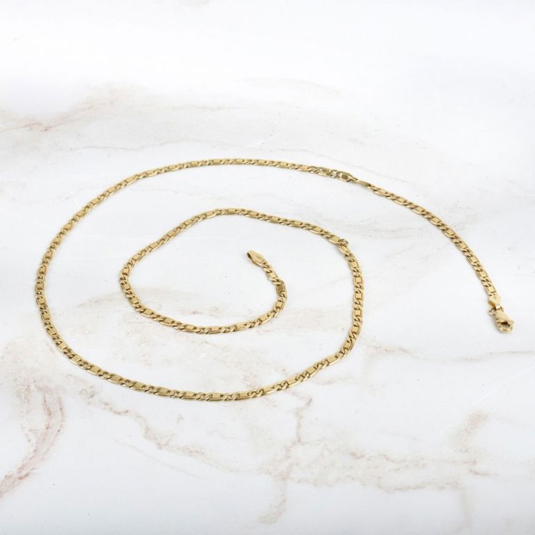 14k yellow gold link chain necklace