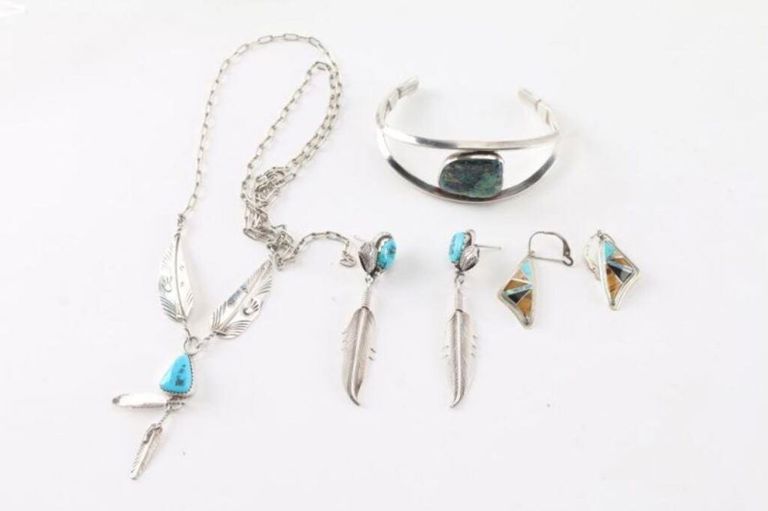 Indian turquoise jewelry set