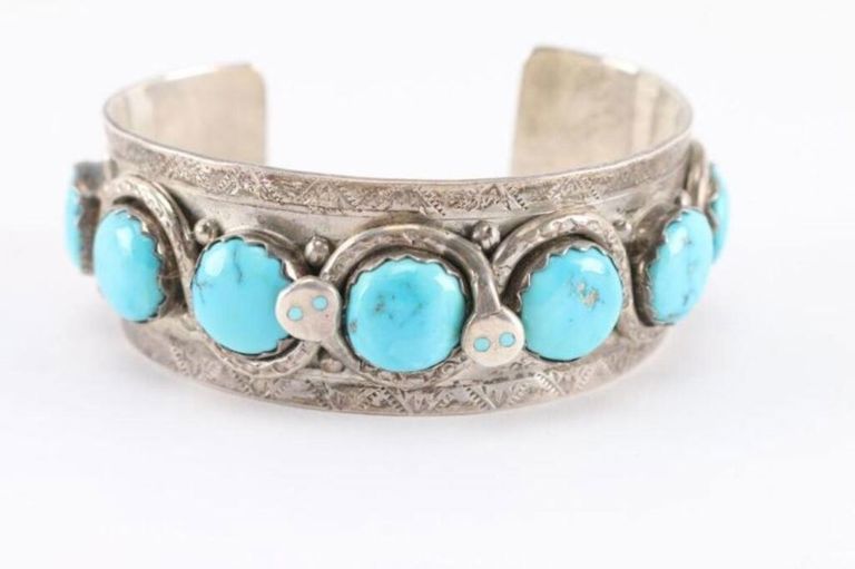 Turquoise cuff bracelet