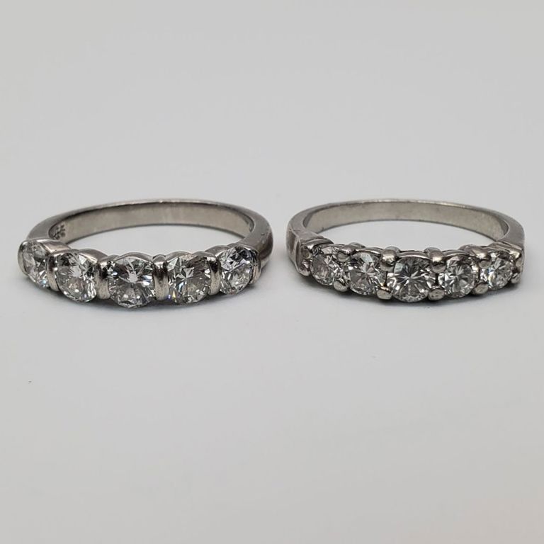Platinum diamond rings