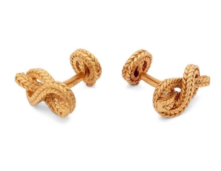 18k yellow gold cufflinks