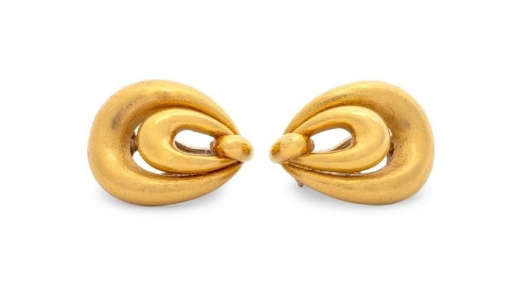 18k and 14k gold earrings