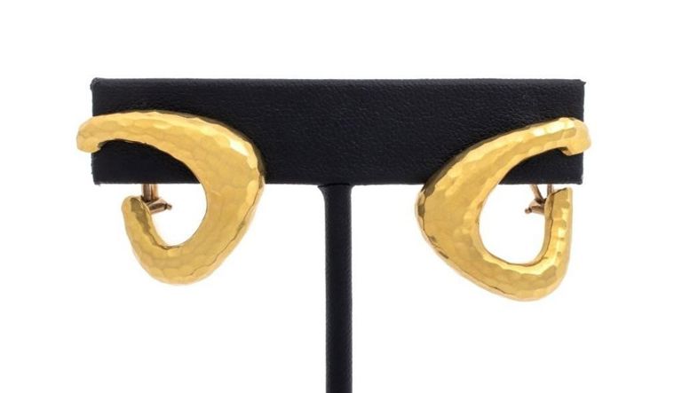 18k yellow gold earrings