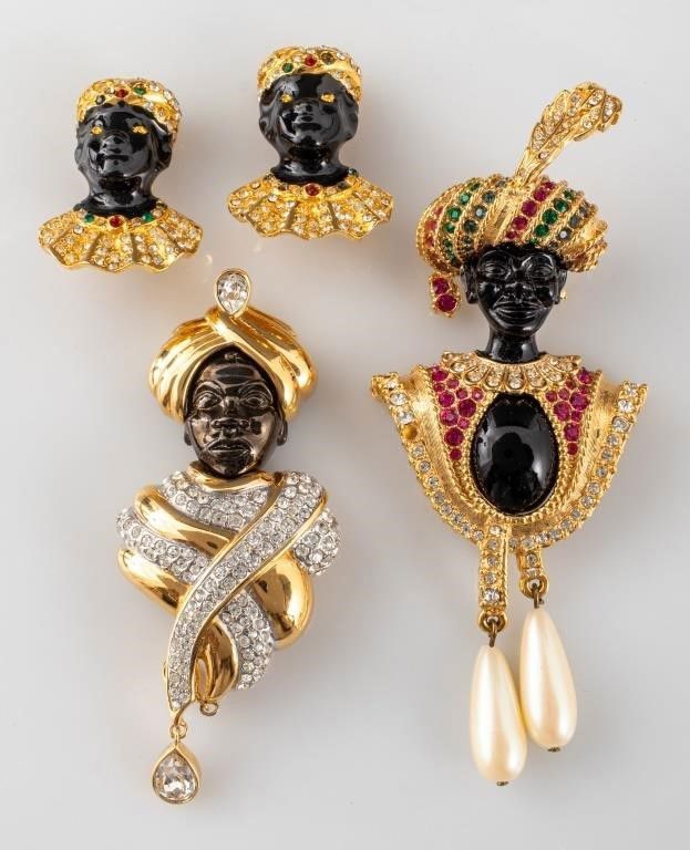Blackamoor costume jewelry set