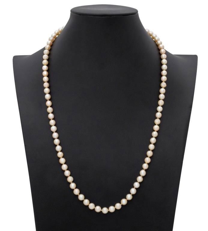 14k gold pearl necklace