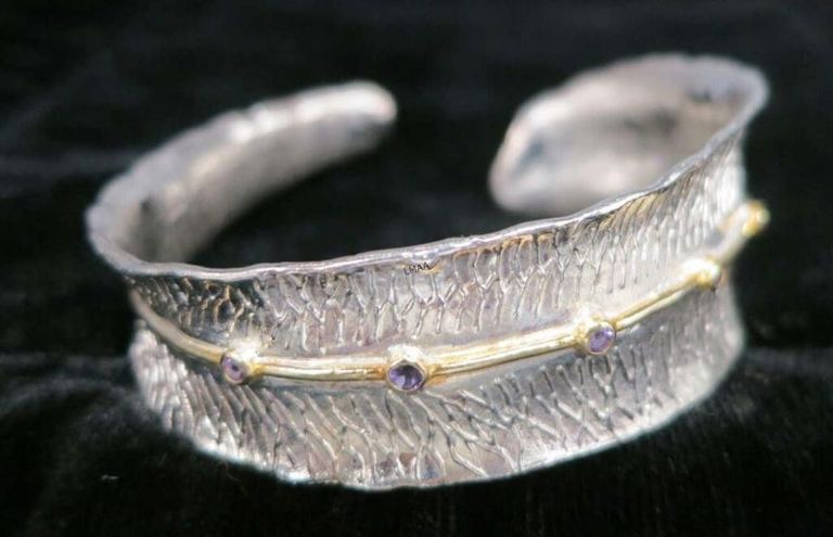 Silver cubic zirconia bangle bracelet