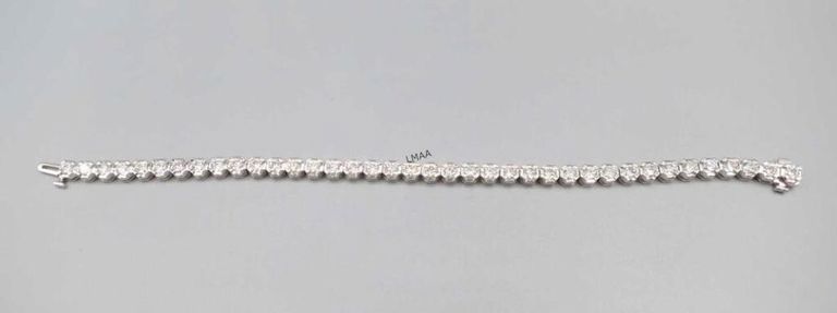 14k white gold diamond bracelet