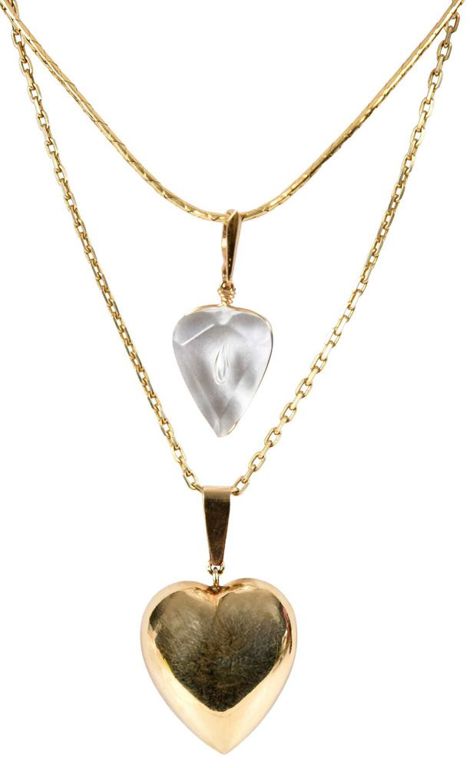14k gold heart pendant necklaces