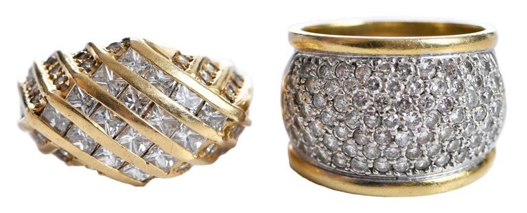 18k gold diamond rings