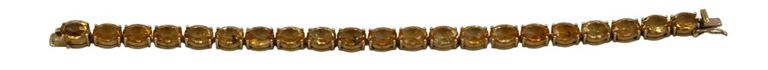 14k yellow gold citrine bracelet