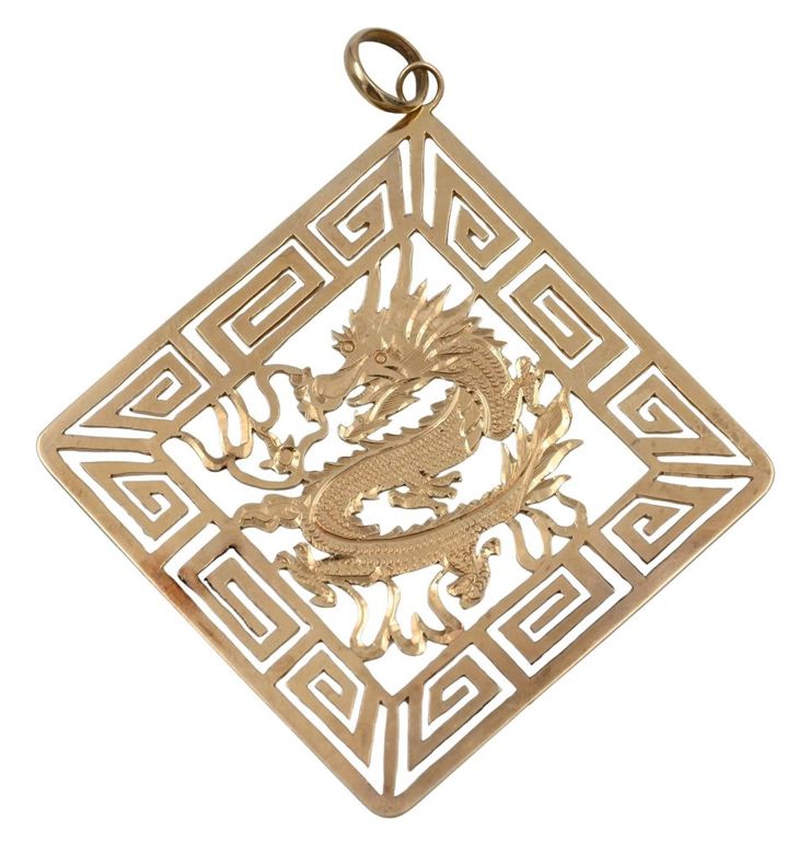 14k yellow gold pendant