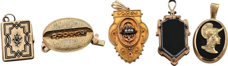 Victorian gold jewelry set