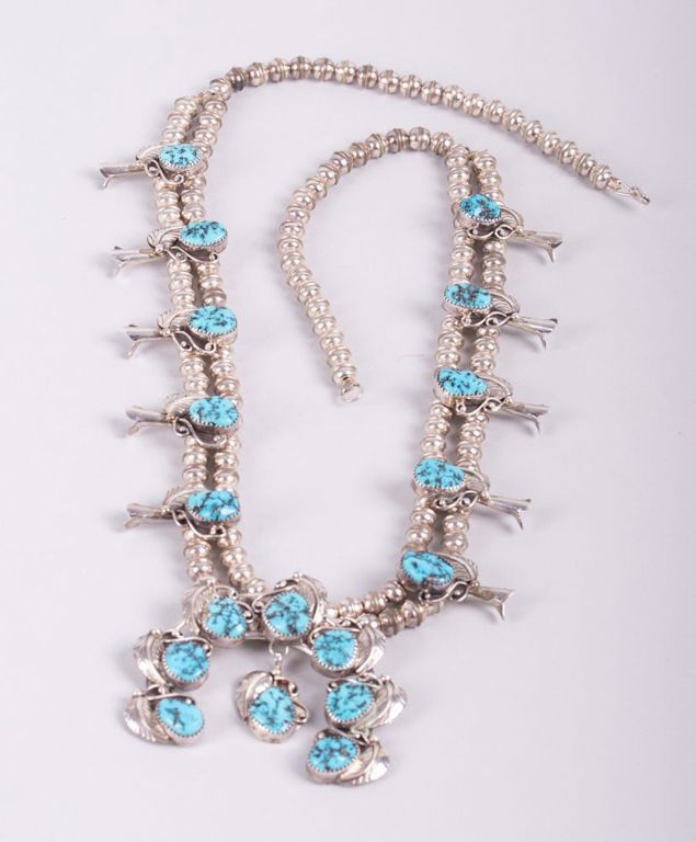 Sterling silver turquoise necklace